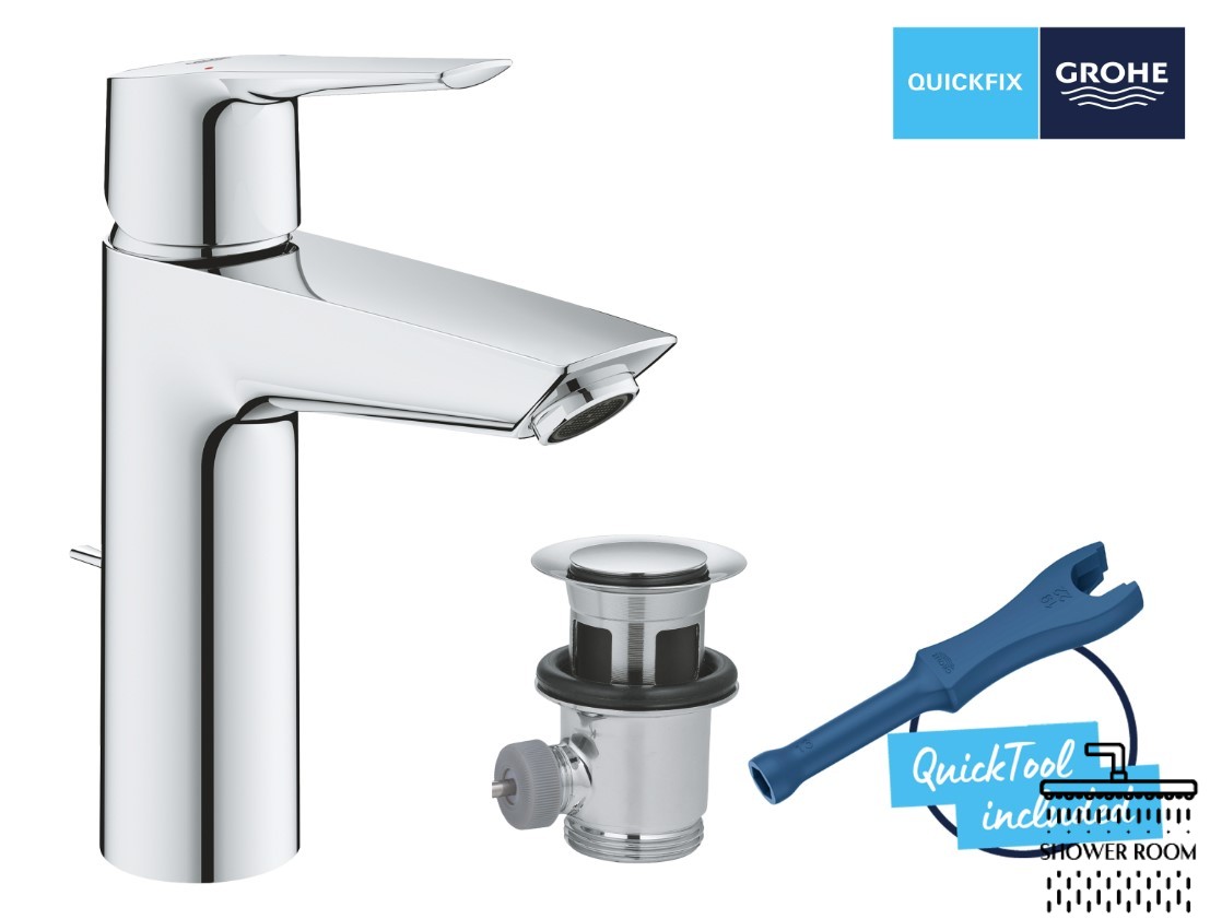 Набор смесителей 3 в 1 для ванной комнаты Grohe QuickFix Start M-Size UA202305RM