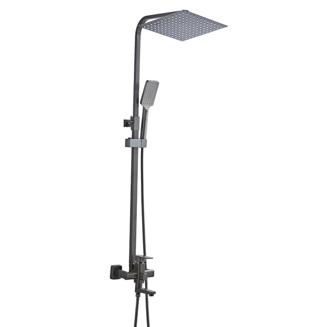 Душова система для ванни Globus Lux MILANO VAN-GLM-0026-11-Graphite, графіт