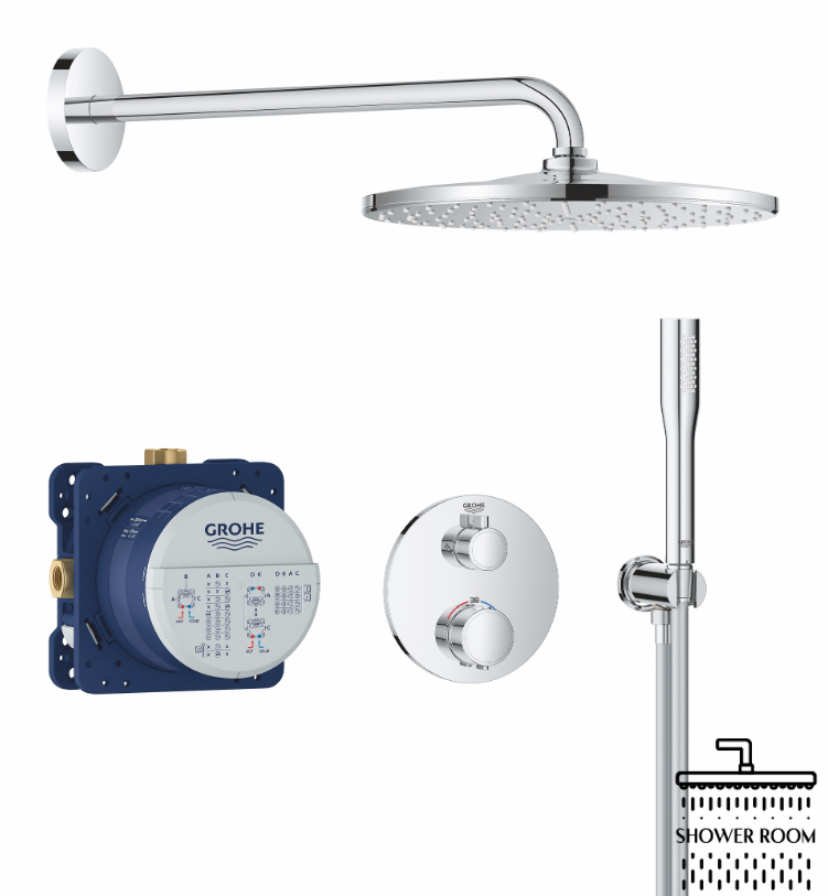 Душевая система скрытого монтажа Grohe Grohtherm с Rainshower 310, хром (34869000)