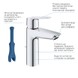 Набір змішувачів 3 в 1 для ванної кімнати Grohe QuickFix Start M-Size UA202305RM