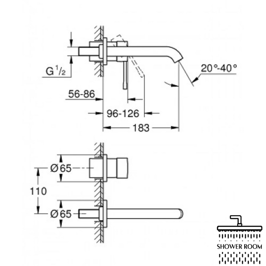 Зовнішня частина змішувача для раковини Grohe Essence M-Size 29192001