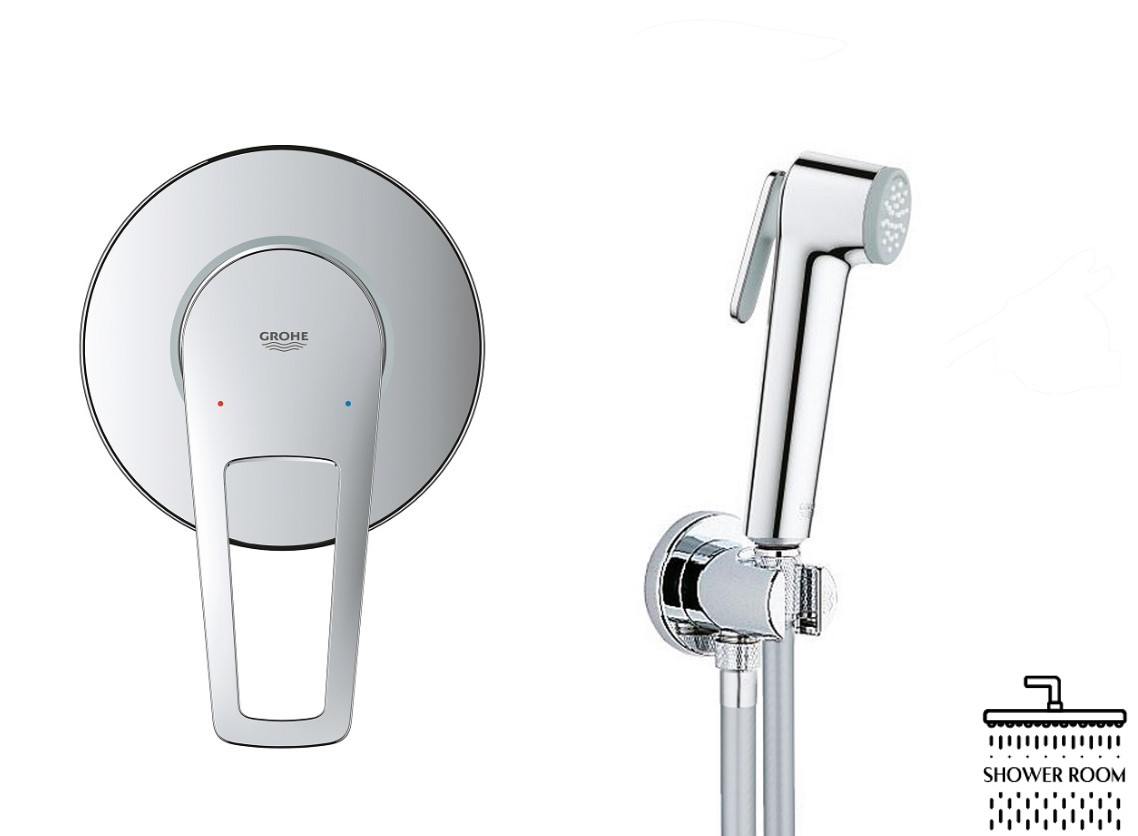 Гігієнічний душовий набір Grohe QuickFix Bau Loop UA202406QF