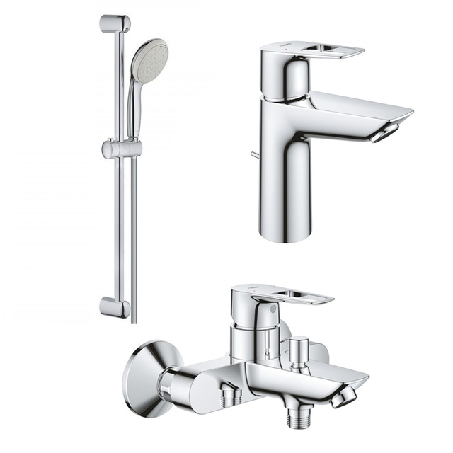 Набір змішувачів для ванни Grohe BauLoop New 3 в 1, хром (UA123215M0)