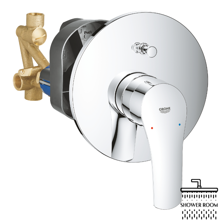 Душова система Grohe Eurosmart New Tempesta 250, хром (UA26416SC3)