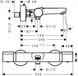 Термостат для ванны, HANSGROHE Versostat2 15348000, хром