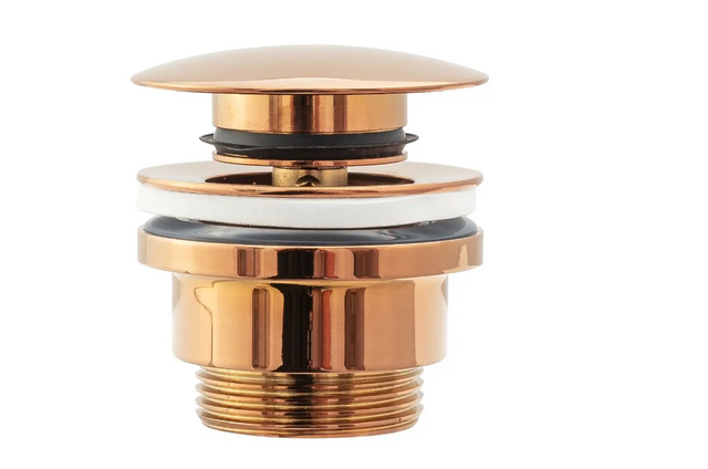 Донний клапан для раковини (умивальника) REA CLIK-CLAK REA-A533A, рожеве золото