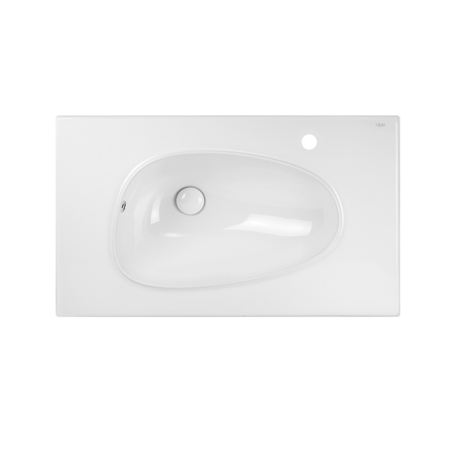 Раковина Qtap Virgo 800х480х167 White з донним клапаном QT1811FL8128BRW