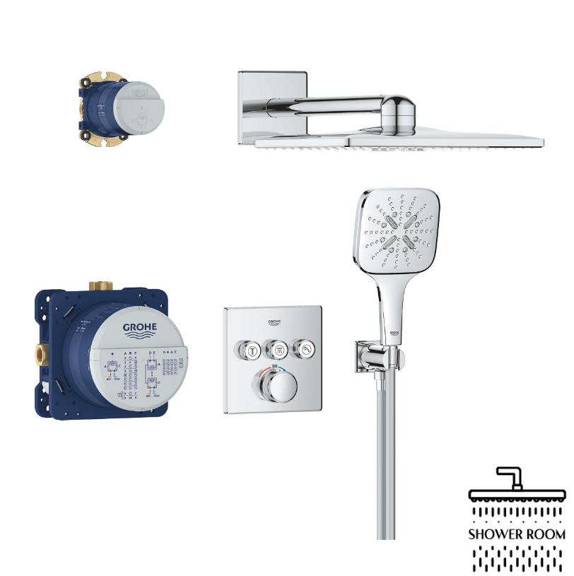 Душевая система Grohe Grohtherm SmartControl Rainshower 310 Cube (34864000)