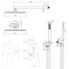 Душева система прихованого монтажу, VOLLE SOLO 86814841 прямокутна, cepillado bronce бронза/сатин