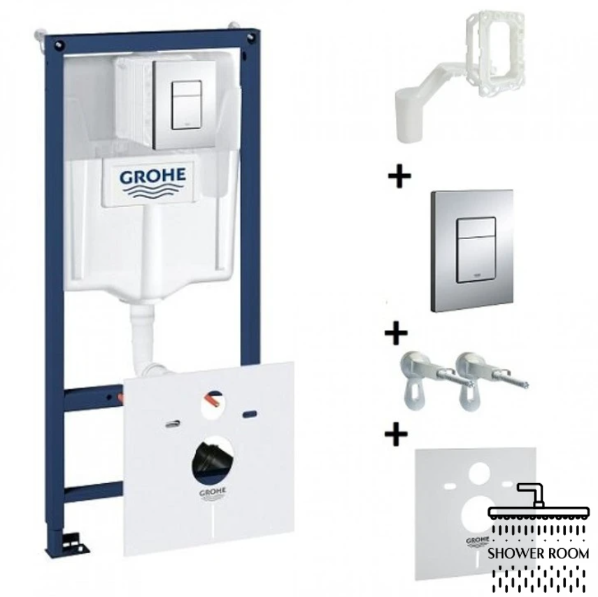 Инсталляция для унитаза Grohe Rapid SL комплект 5 в 1 38827000