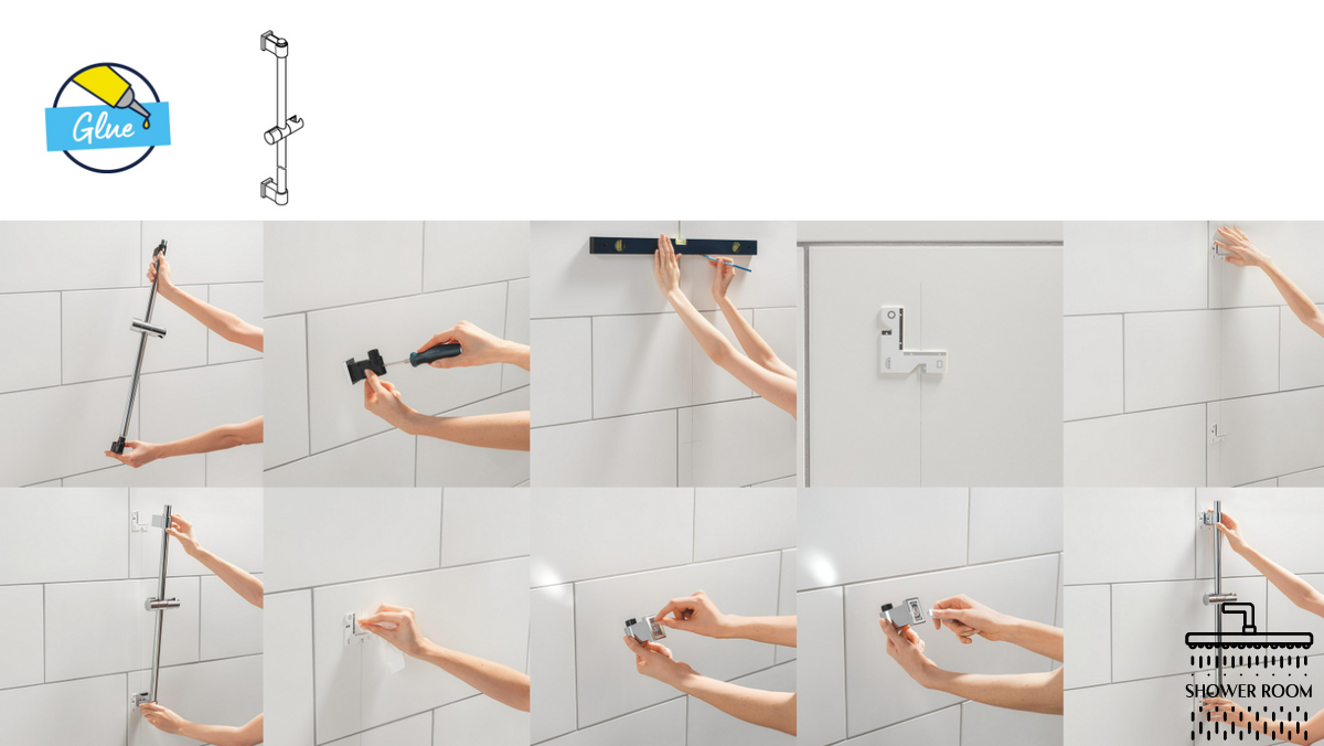 Душевой гарнитур Grohe QuickFix Vitalio Comfort 110 26929001, 2 режима струи