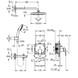 Душова система прихованого монтажу Grohe Bauedge з Tempesta 250 для ванни (25291000)