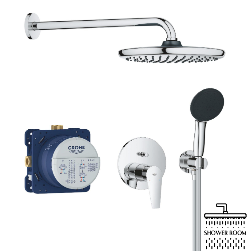 Душевая система скрытого монтажа Grohe QuickFix Start Edge из Vitalio Start 250 (25293000)