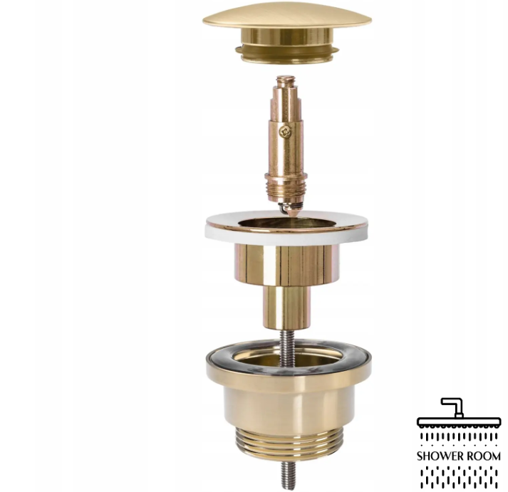 Донний клапан для раковини (умивальника) REA gold CLIK-CLAK REA-A85851, золотий матовий