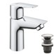 Однорычажный смеситель для раковины Grohe Start Edge S-Size + нажимной донный клапан (23898001)