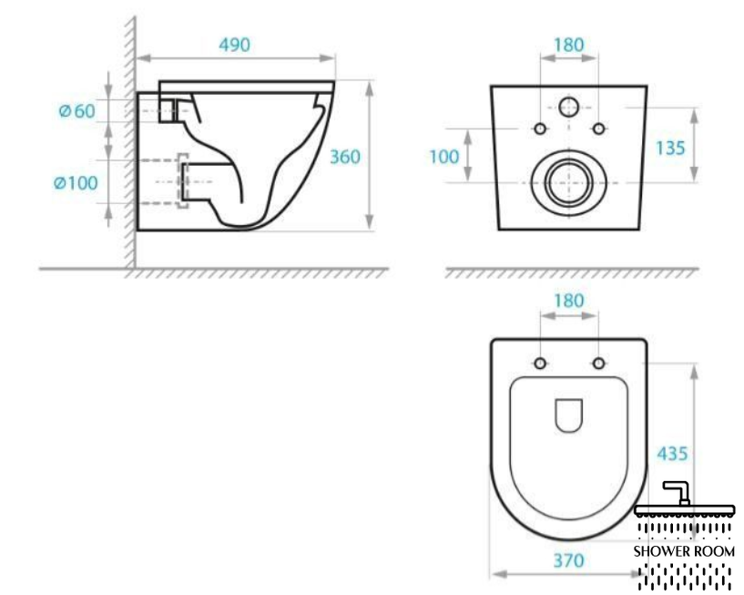 Інсталяція Grohe Rapid+Безобідковий унітаз Koller Pool Round Tornado+клавіша хром