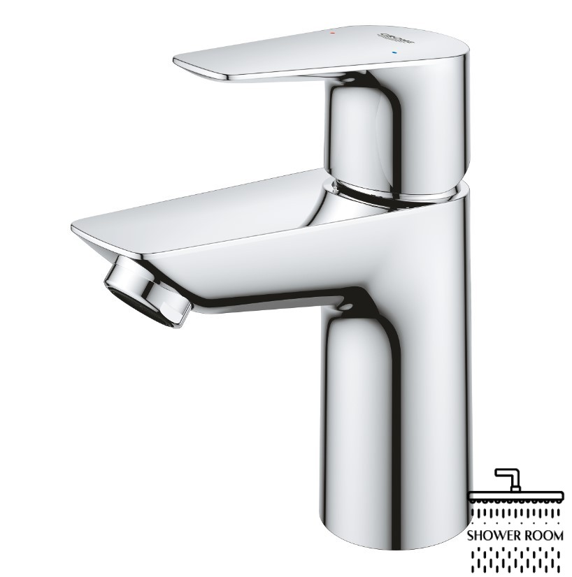 Однорычажный смеситель для раковины Grohe Start Edge S-Size + нажимной донный клапан (23898001)