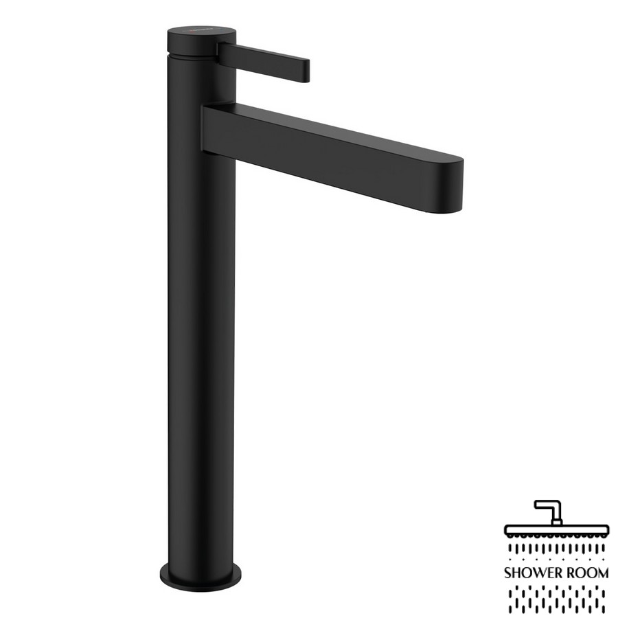 Змішувач для раковини високий 260, HANSGROHE FINORIS 76070670, чорний матовий