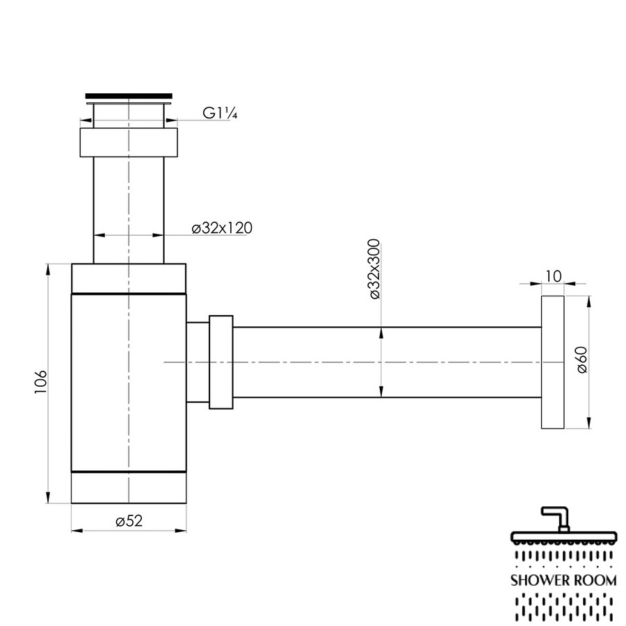 Сифон для умивальника, Imprese HYDRANT ZMK031806600