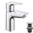 Одноважільний змішувач для раковини Grohe Start Edge S-Size + нажимний донний клапан (24199001)