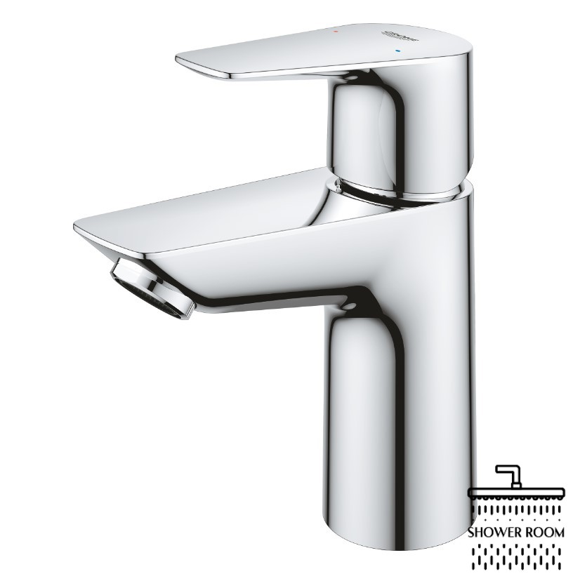 Однорычажный смеситель для раковины Grohe Start Edge S-Size + нажимной донный клапан (24199001)