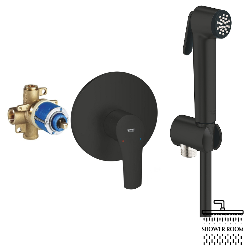 Смеситель для душа Grohe Eurosmart New,Tempesta-F Trigger Spray 30,черный матовый 194512433_1025302431_286282431