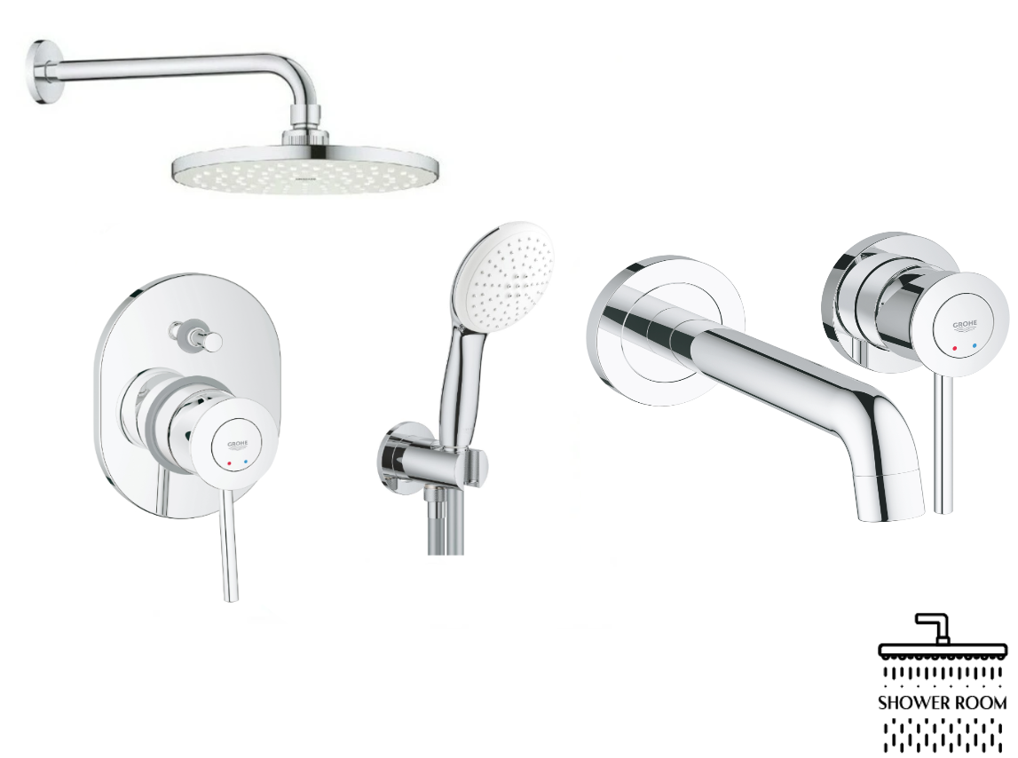 Душевая система скрытого монтажа Grohe BauClassic 29282670 со смесителем 2029200C