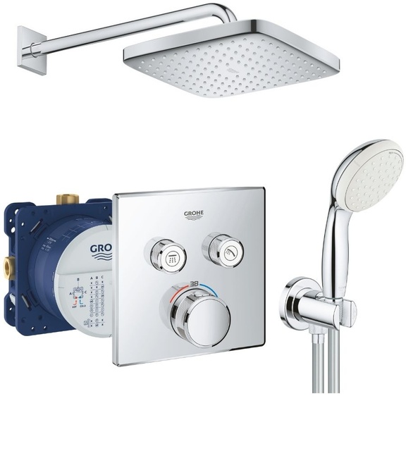 Grohe Grohtherm SmartControl Душевой комплект с New Tempesta 250 (UA26415SC1)