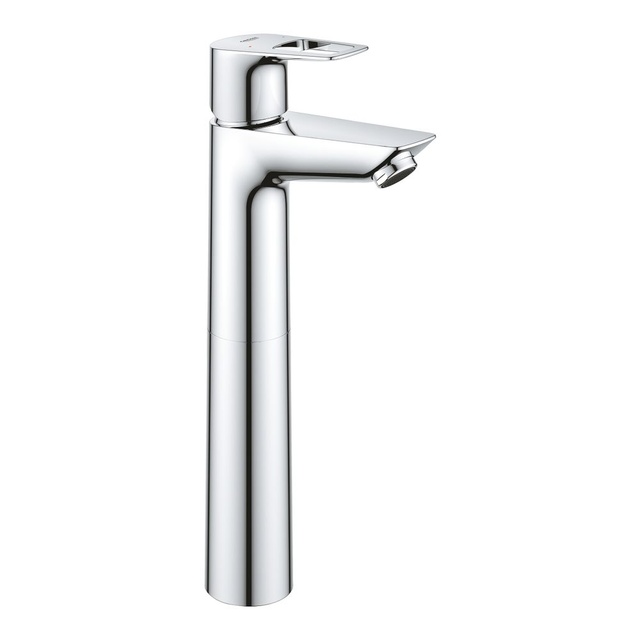 Змішувач для умивальника високий Grohe BauLoop New без донного клапана, хром (23764001)