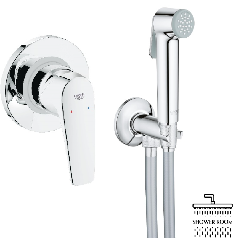 Комплект Grohe Bau Flow UA12164600 скрытого монтажа гигиенического душа