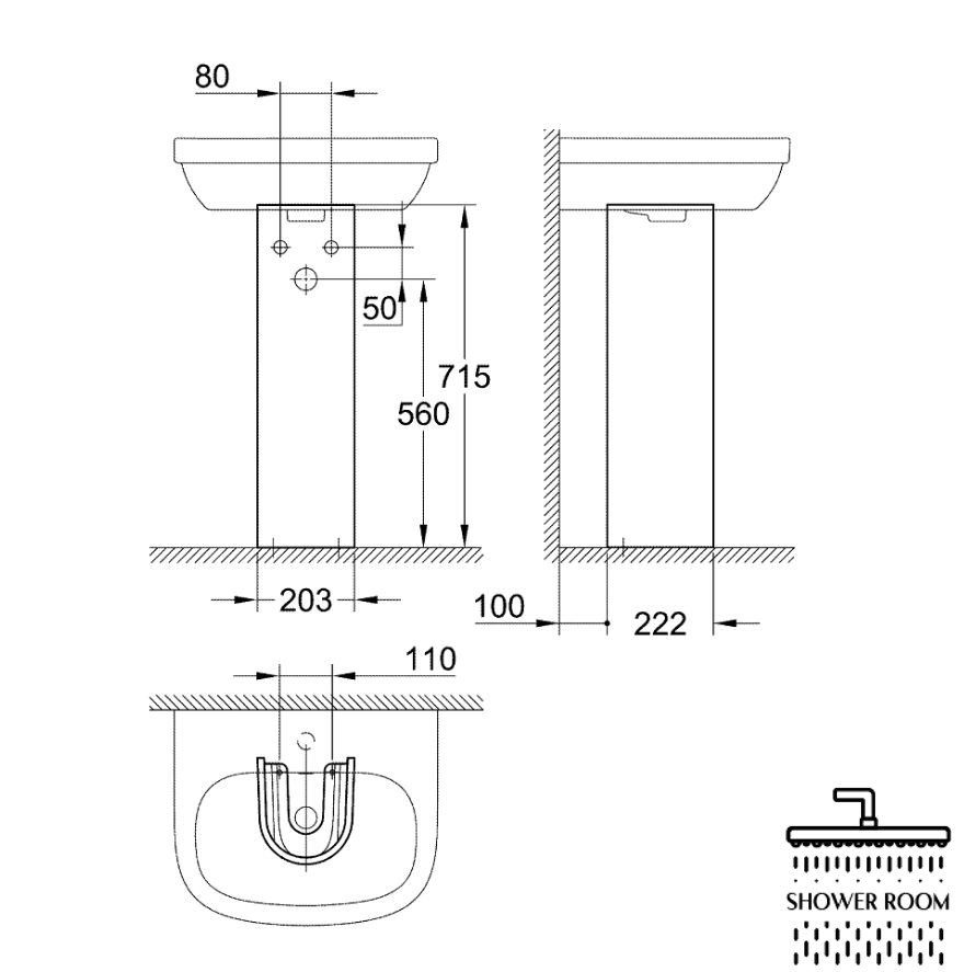 П'єдестал для раковини Grohe Euro Ceramic, білий (39202000)