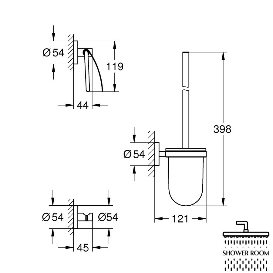 Набір аксесуарів Grohe Essentials 40407001