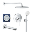 Душова система Grohe Plus прихованого монтажу для ванни з Tempesta 250 (UA240936087)