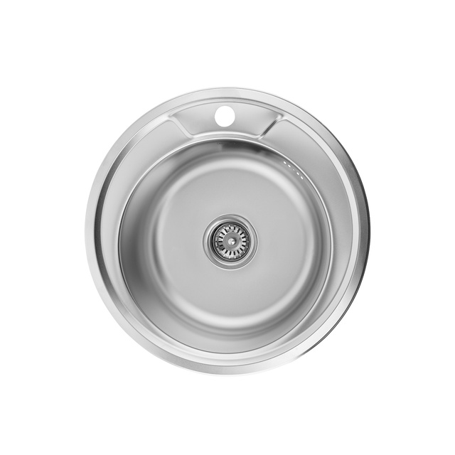 Кухонна мийка з нержавіючої сталі Kroner KRP Satin-490