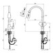 Змішувач для кухні Lidz (NKS) 12 32 015FL-8 з висувним виливом (LIDZNKS1232015FL8)