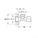 Універсальний кутовий вентиль Grohe (2201600M)