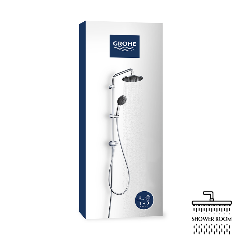 Душевая система Grohe Vitalio Start 200 Flex с термостатом для душа Grohtherm 800 (34552699)