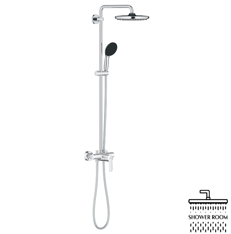 Душова система з одноважільним змішувачем Grohe Quickfix Vitalio Start 250  (26679001)