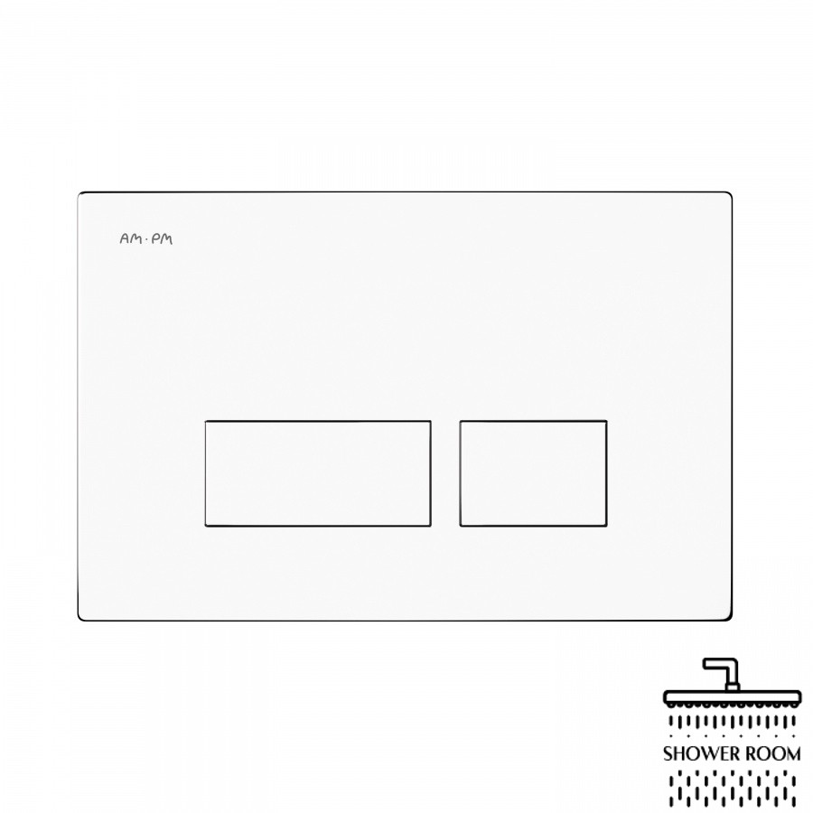 Клавіша для інсталяції пневматична, пластик, білий AM.PM I047001 Pro S