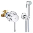 Комплект гігієнічного душу із змішувачем Grohe Essence, хром (UA111197000)