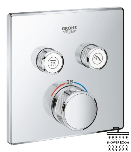 Душевая система Grohe Grohtherm SmartControl с Tempesta Cube 250 (UA26415003)