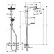 Душова система з термостатом HANSGROHE Crometta S 240 27267000 1jet Showerpipe, хром