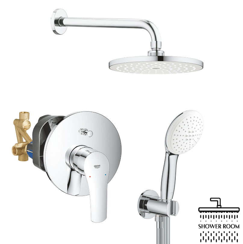 Душевая система скрытого монтажа Grohe Eurosmart з New Tempesta 200 (UA25183003)