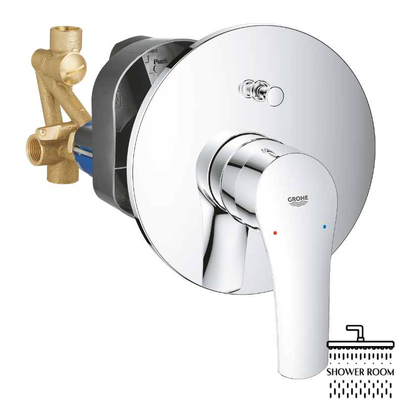 Душевая система скрытого монтажа Grohe Eurosmart з New Tempesta 200 (UA25183003)