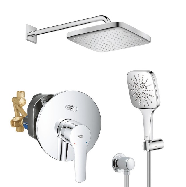 Душова система прихованого монтажу зі змішувачем Grohe QuickFix Start&Vitalio Comfort 250 UA25183007