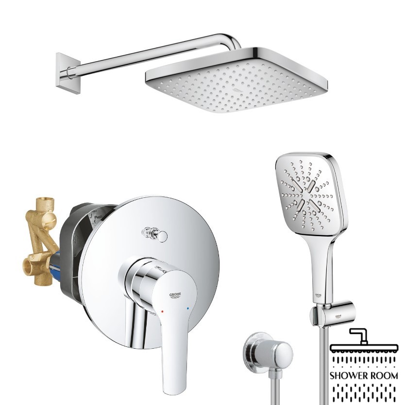 Душова система прихованого монтажу зі змішувачем Grohe QuickFix Start&Vitalio Comfort 250 UA25183007