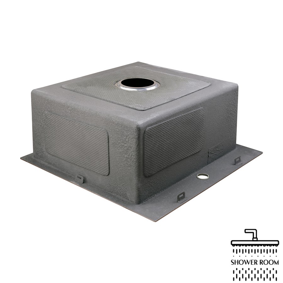 Кухонна мийка Kroner KRP Gebürstet - 5050HM (3,0/1,0 мм) з змішувачем