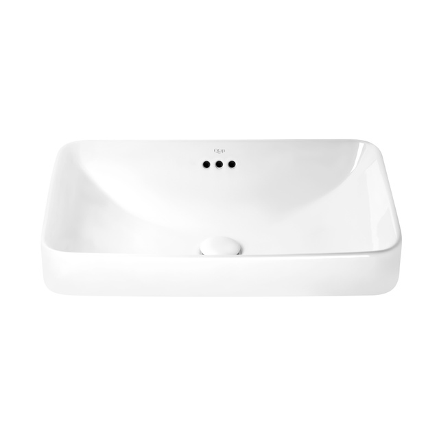 Раковина Qtap Jay 590х410х155 White з донним клапаном QT0711K425W