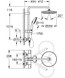 Душевая система Grohe Tempesta System 250, настенного монтажа с термостатом, черный матовый (266702431)