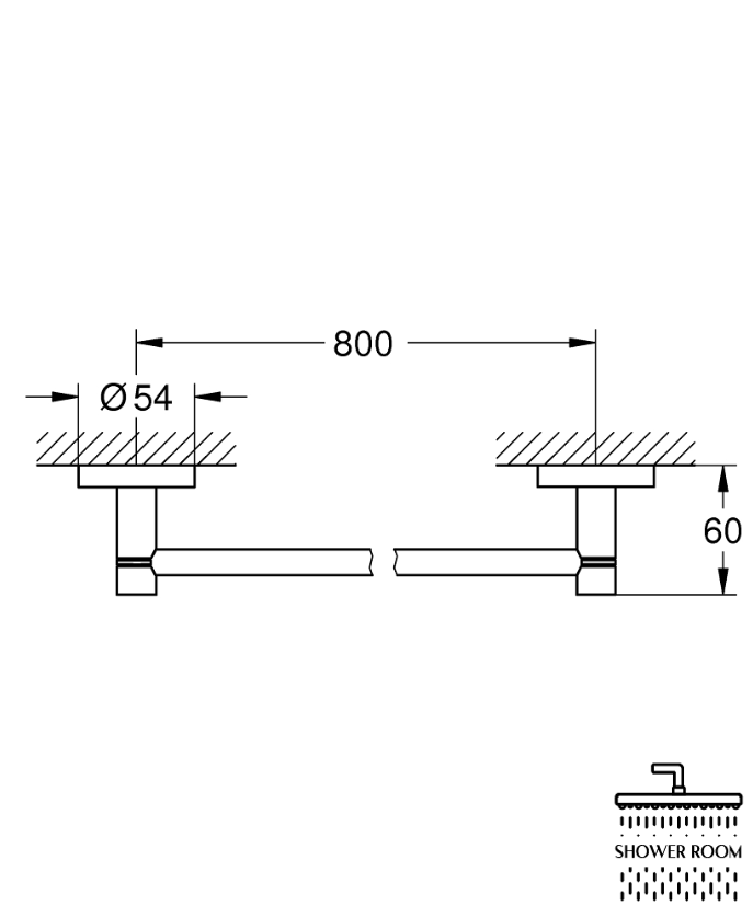 Тримач для рушника Grohe QuickFix Start (41187000)